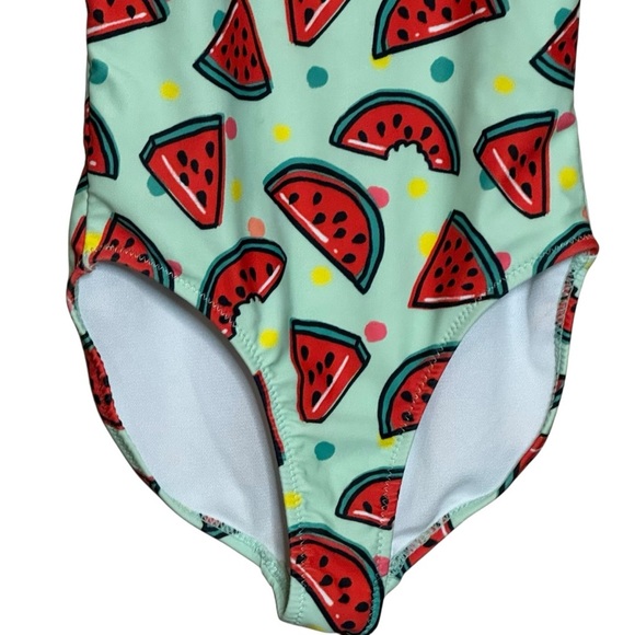 Sovereign Code Watermelon Kids One Piece Swimsuit Blue Size: 6 - Picture 4 of 10